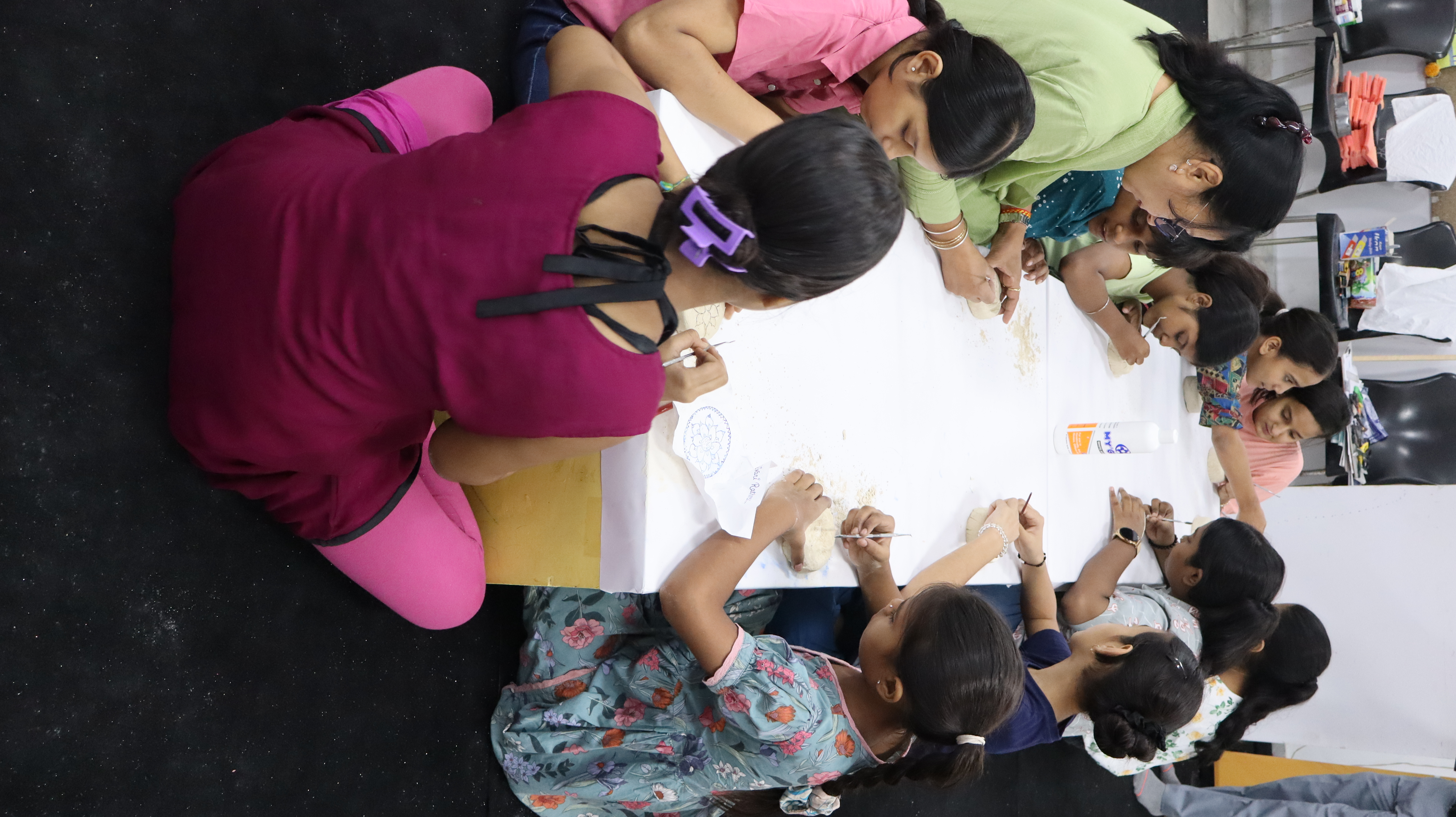LensKart Foundation team interacting with children