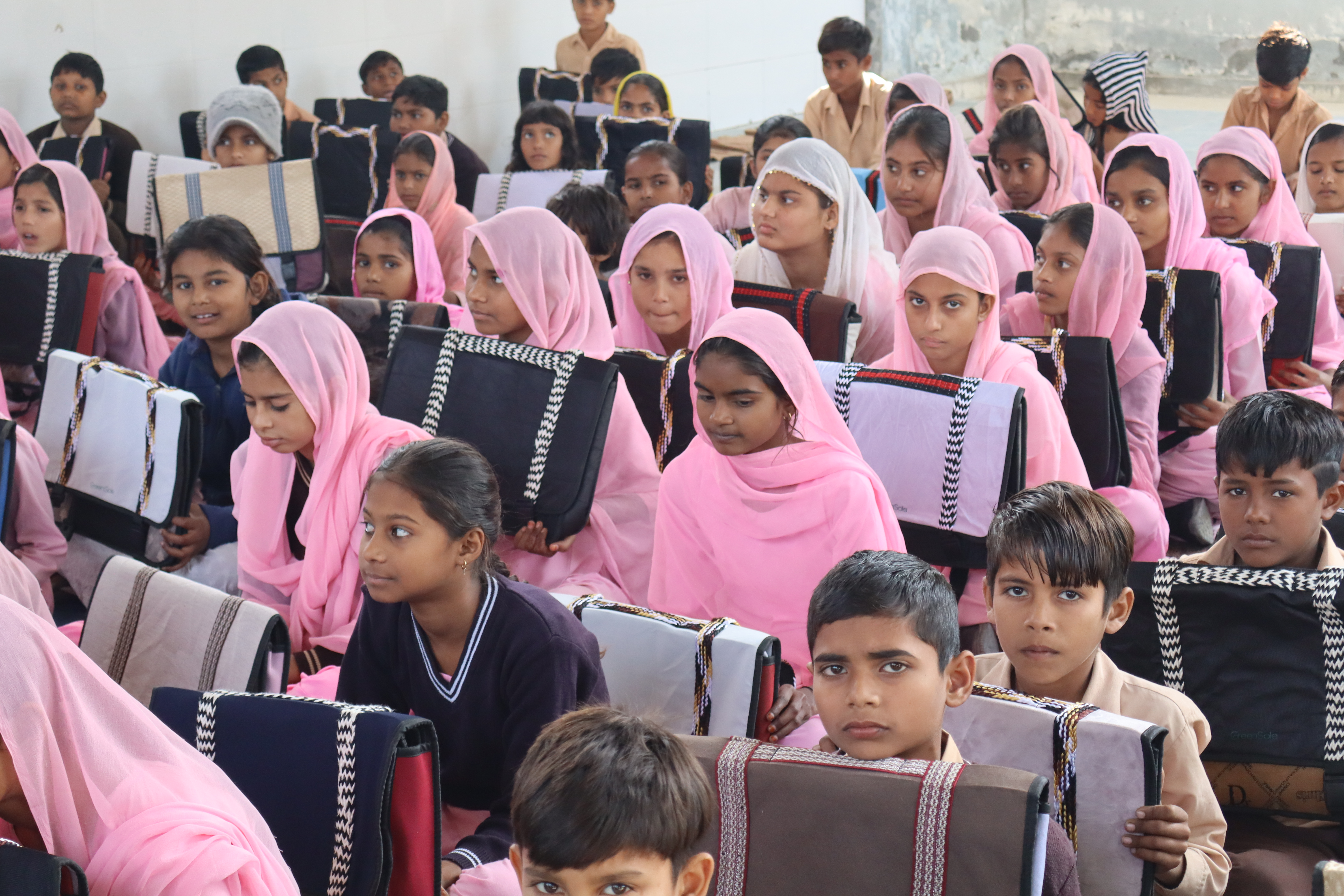 LensKart Foundation team interacting with children
